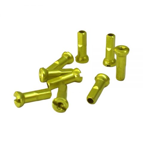 14mm Orange Aluminum Spoke Nipples – 14g (2.0mm) – Custom Quantities Available – USA Brand