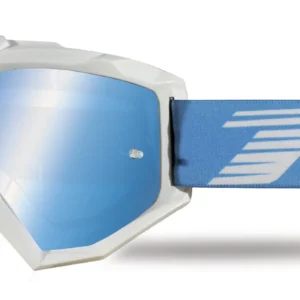 Progrip Goggle Atzaki 3201 White / Blue Chrome Lens / AntiScratch