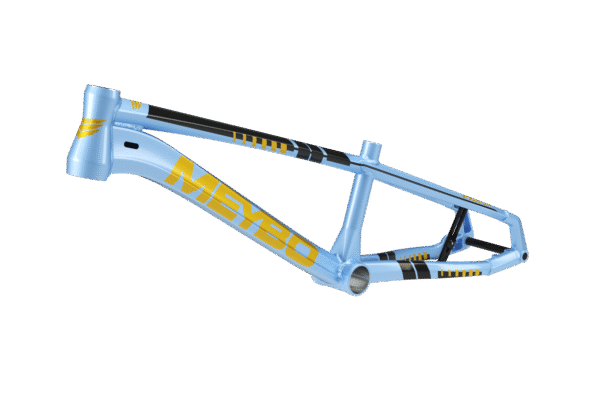 Meybo HSX Alloy 2026 BMX Race Frame | Sky/ Gold/ Black