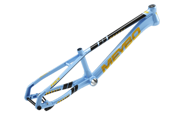 Meybo HSX Alloy 2026 BMX Race Frame | Sky/ Gold/ Black - Afbeelding 2