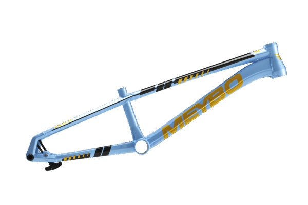 Meybo HSX Alloy 2026 BMX Race Frame | Sky/ Gold/ Black - Afbeelding 3