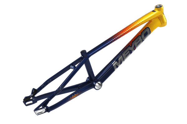 Meybo Holeshot 2026 BMX Race Frame | Navy/ Yellow - Afbeelding 2