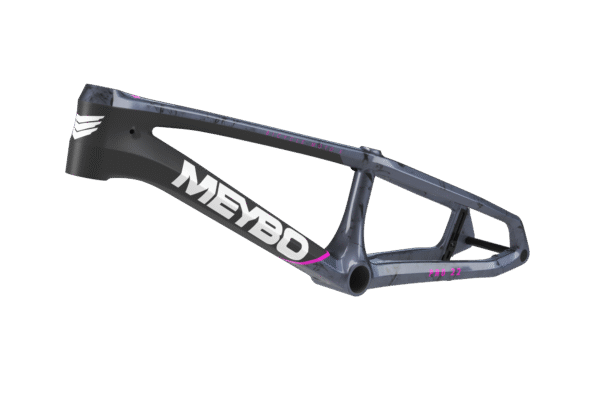 Meybo HSX Carbon 2026 BMX Race Frame | Matte Black/ Shiny Pink/ Shiny Grey - Afbeelding 2