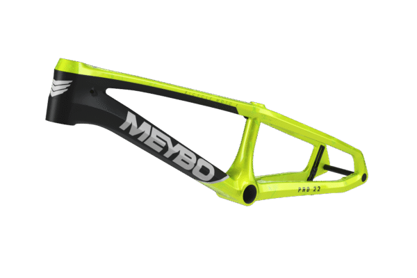 Meybo HSX Carbon 2026 BMX Race Frame | Matte Black/ Shiny Black/ Shiny Green - Afbeelding 2