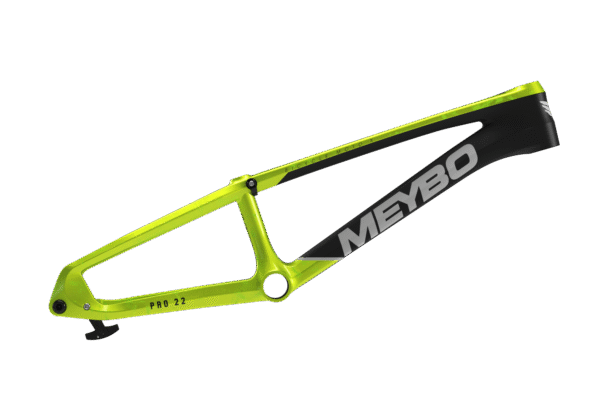 Meybo HSX Carbon 2026 BMX Race Frame | Matte Black/ Shiny Black/ Shiny Green - Afbeelding 3