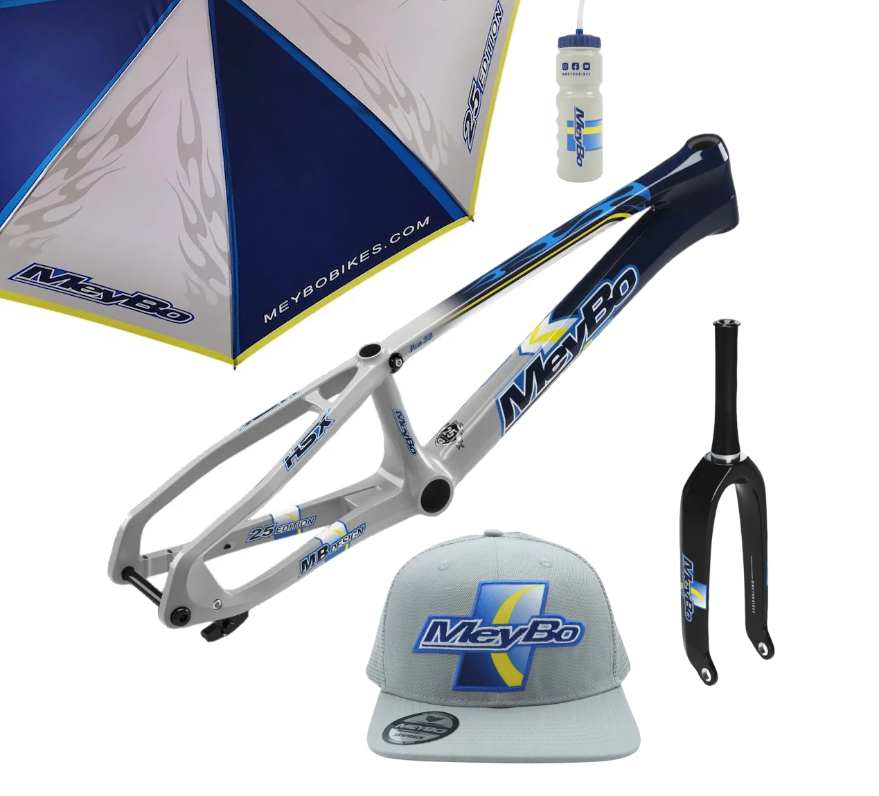 Meybo HSX Carbon Framekit 25 Edition Grey/Dark Blue
