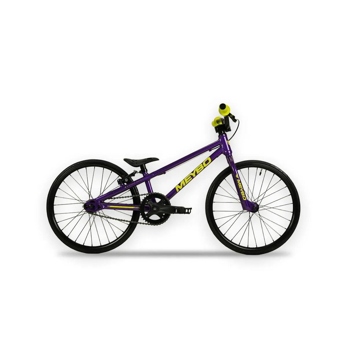 Meybo Rascal 2026 Micro BMX Bike | Purple /Neon Yellow - Afbeelding 2