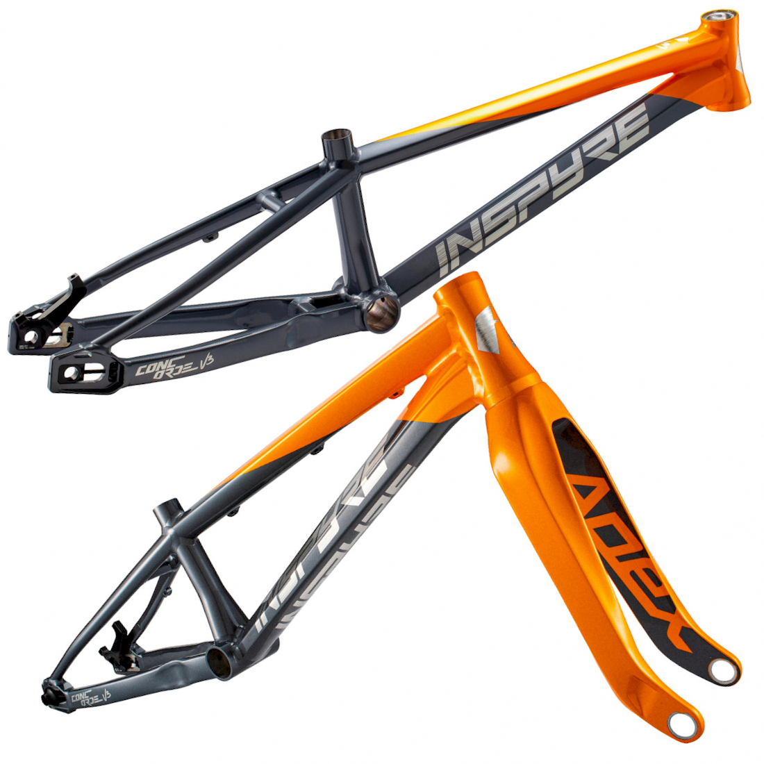 Inspyre Concorde V3 Race Frame | Orange / Gun Metal