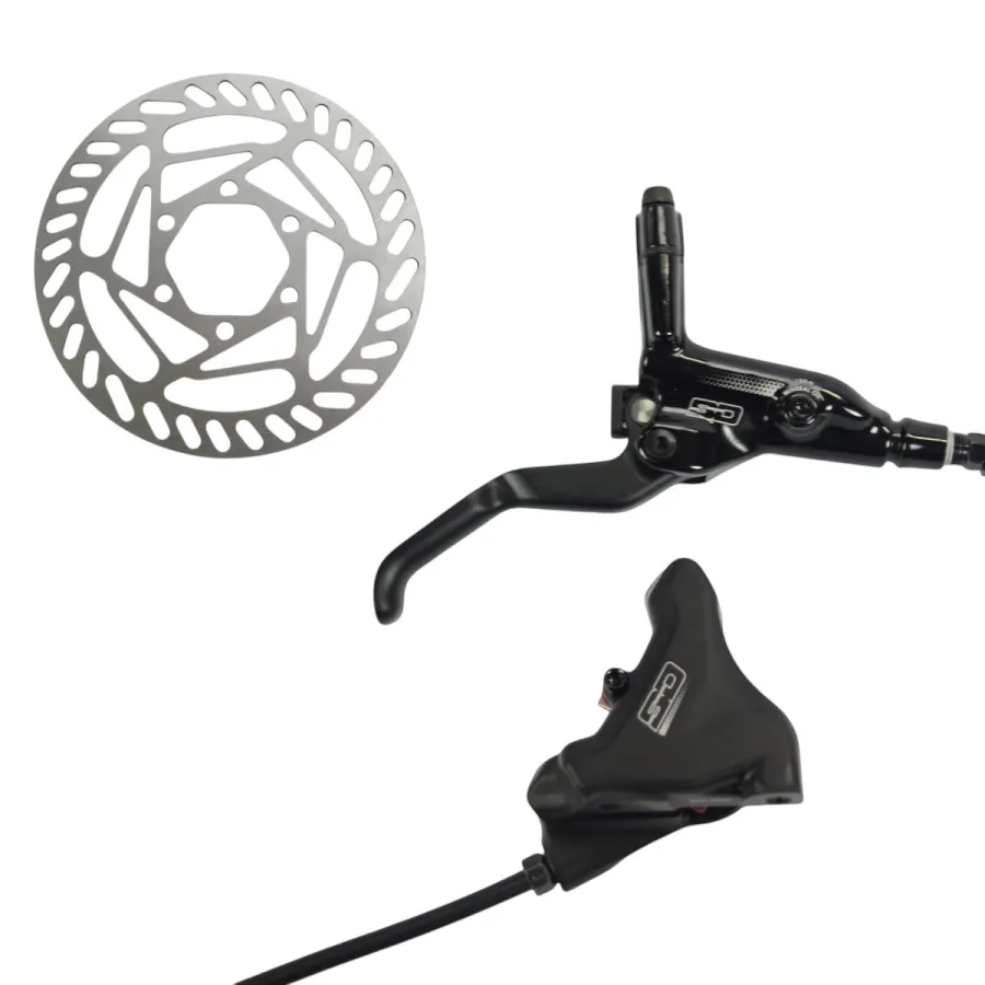 SD Salvo Hydraulic Disc Brake Kit Flat Mount + 120mm Rotor