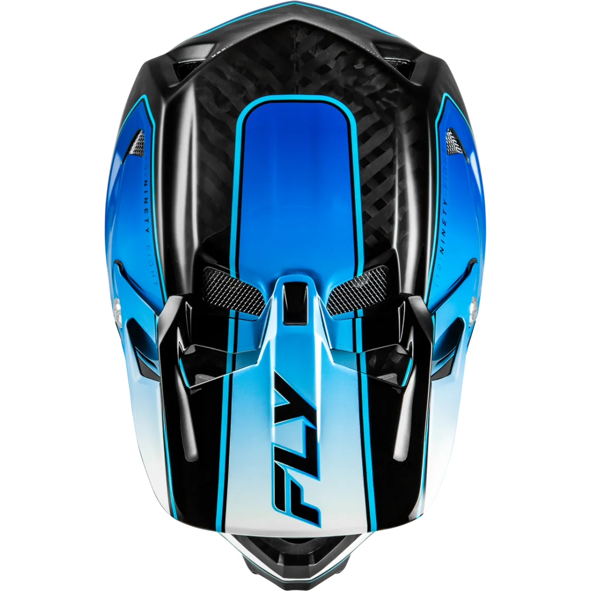 Fly Werx-R Flow Carbon Helmet Black/Blue/White 2026 - Afbeelding 3