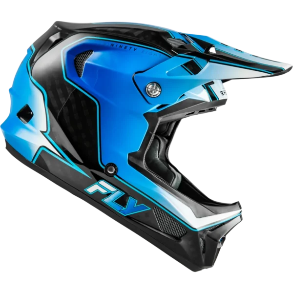 Flow Carbon R Rx Fly Werx-R Flow Carbon Helmet Black/Blue/White 2026 | Verlu BMX & Parts