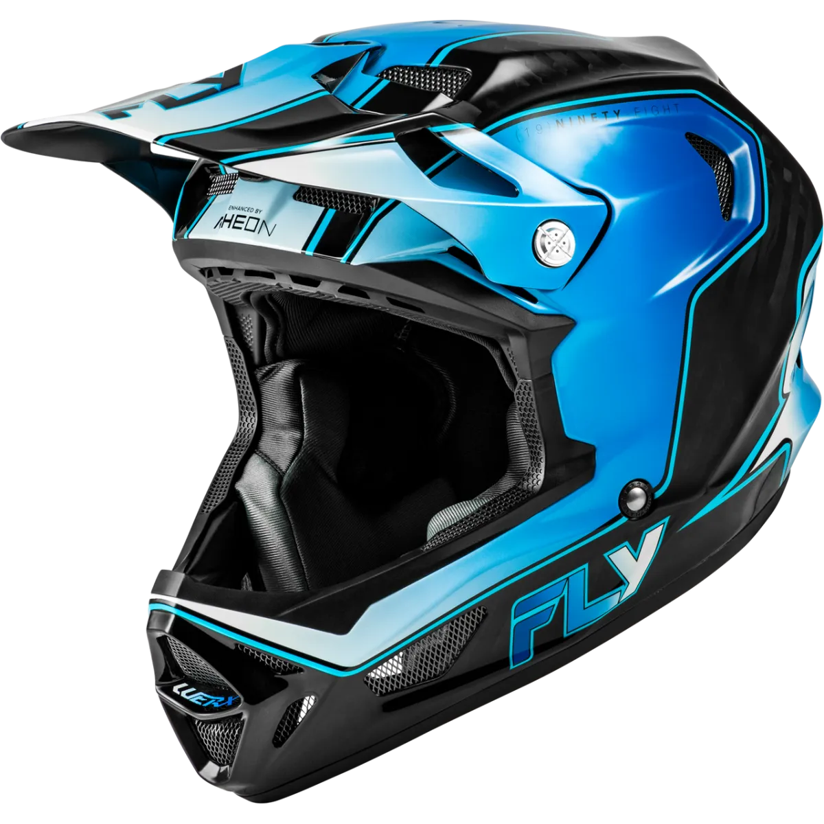 Fly Werx-R Flow Carbon Helmet Black/Blue/White 2026