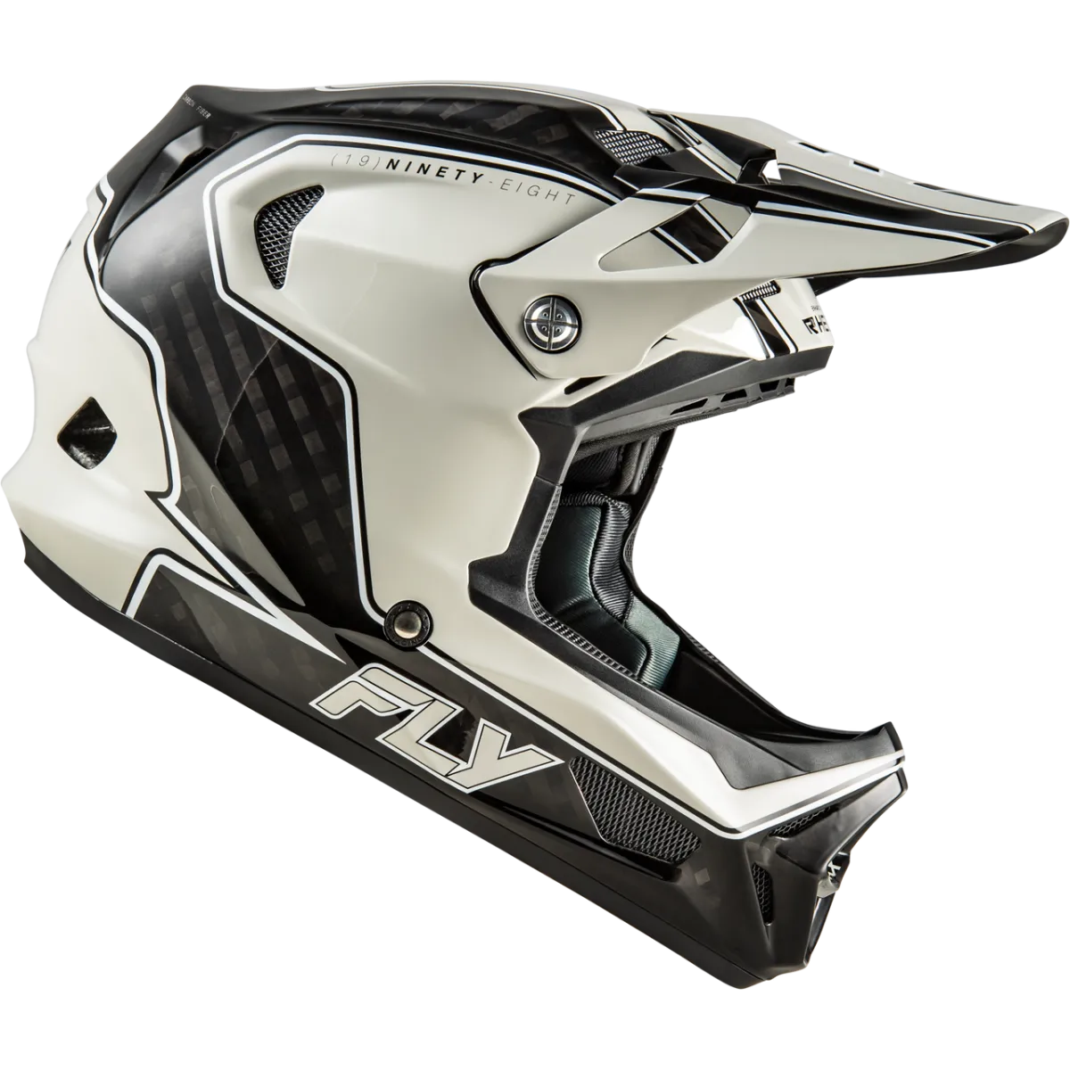 Fly Werx-R Flow Carbon Helmet Black/Grey 2026 - Afbeelding 2