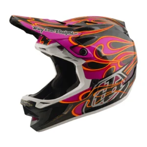 TLD Helmet D4 Carbon | Torched Carbon / Magenta | 2026