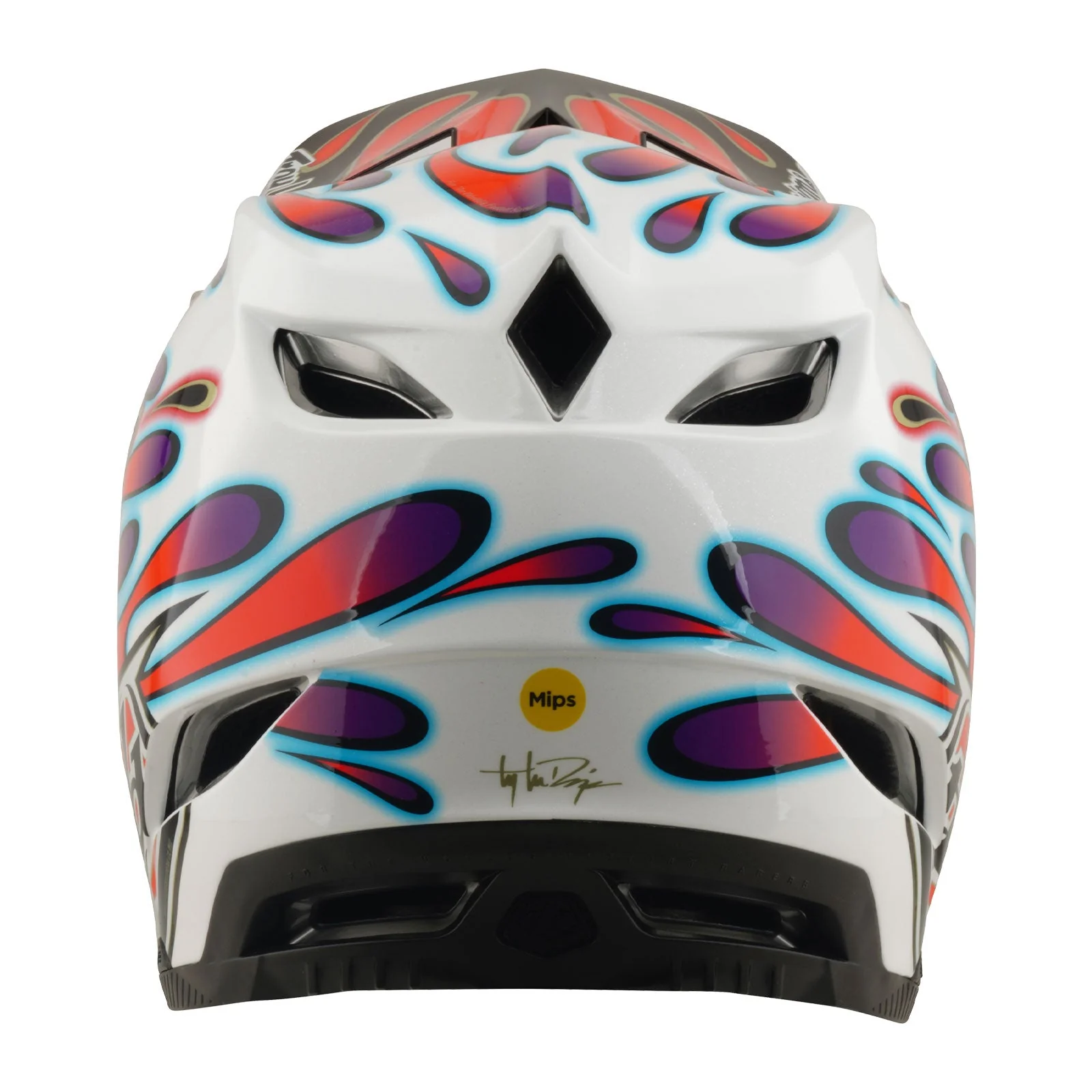 TLD Helmet D4 Composite | Overspray White / Red | 2026 - Afbeelding 5