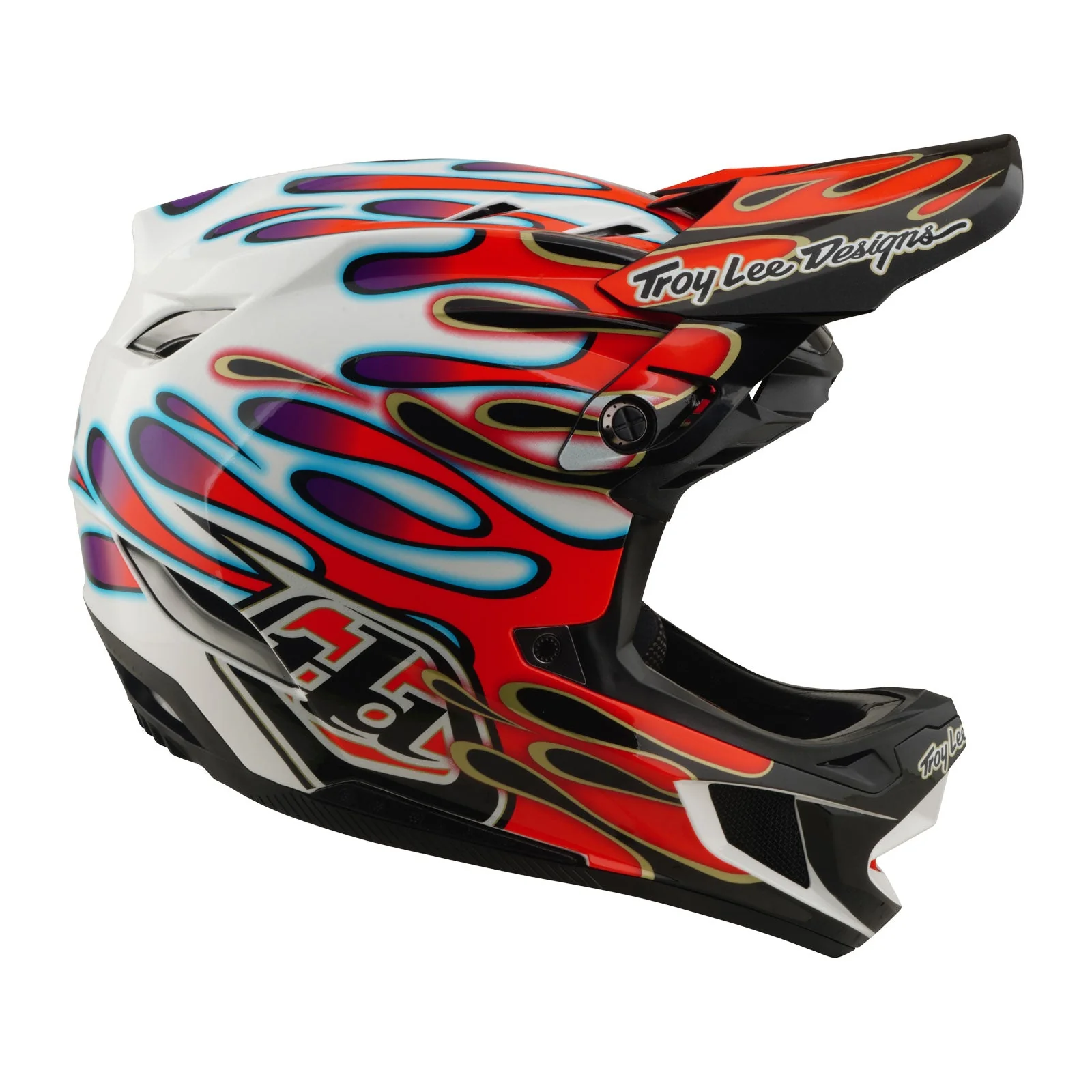TLD Helmet D4 Composite | Overspray White / Red | 2026 - Afbeelding 7