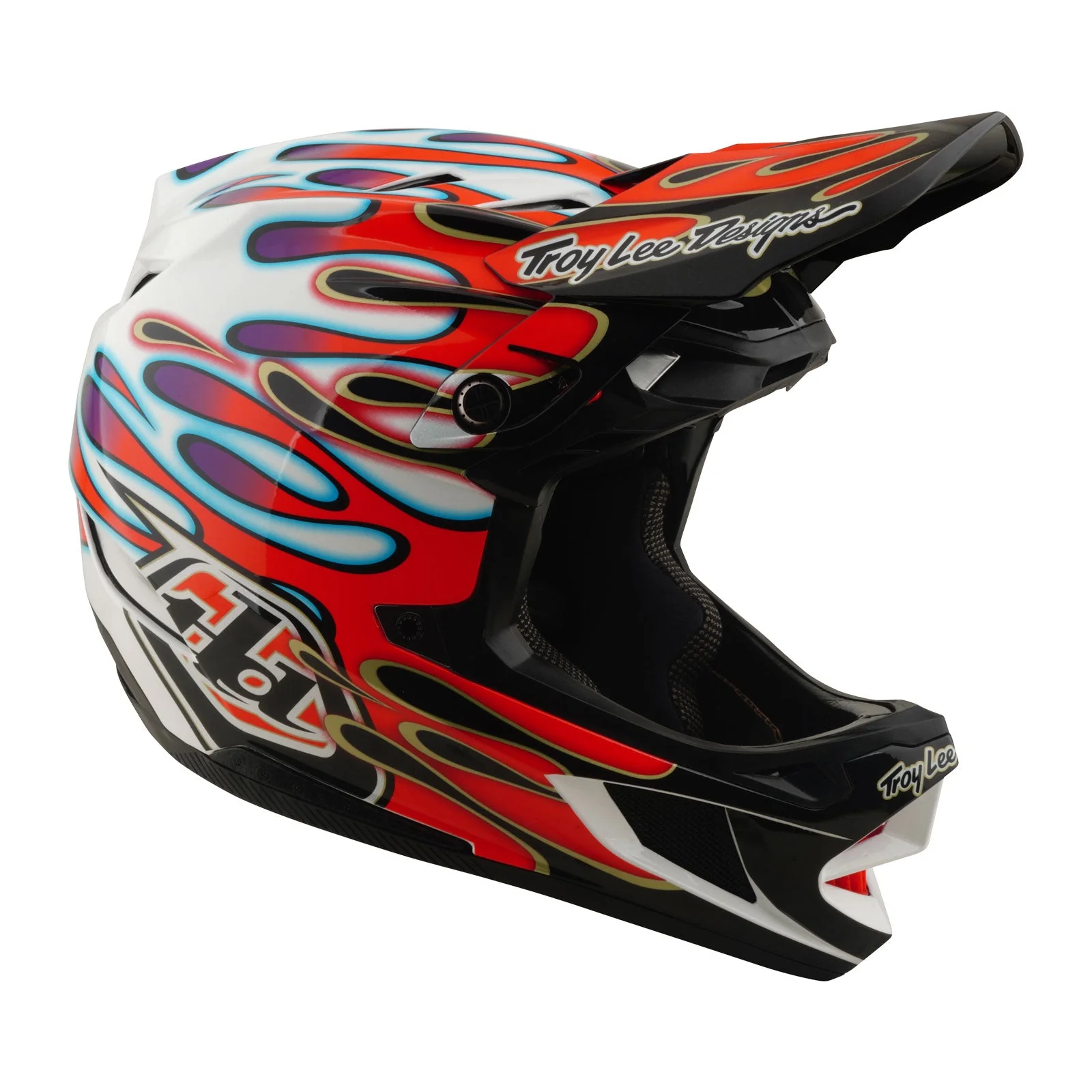 TLD Helmet D4 Composite | Overspray White / Red | 2026 - Afbeelding 8