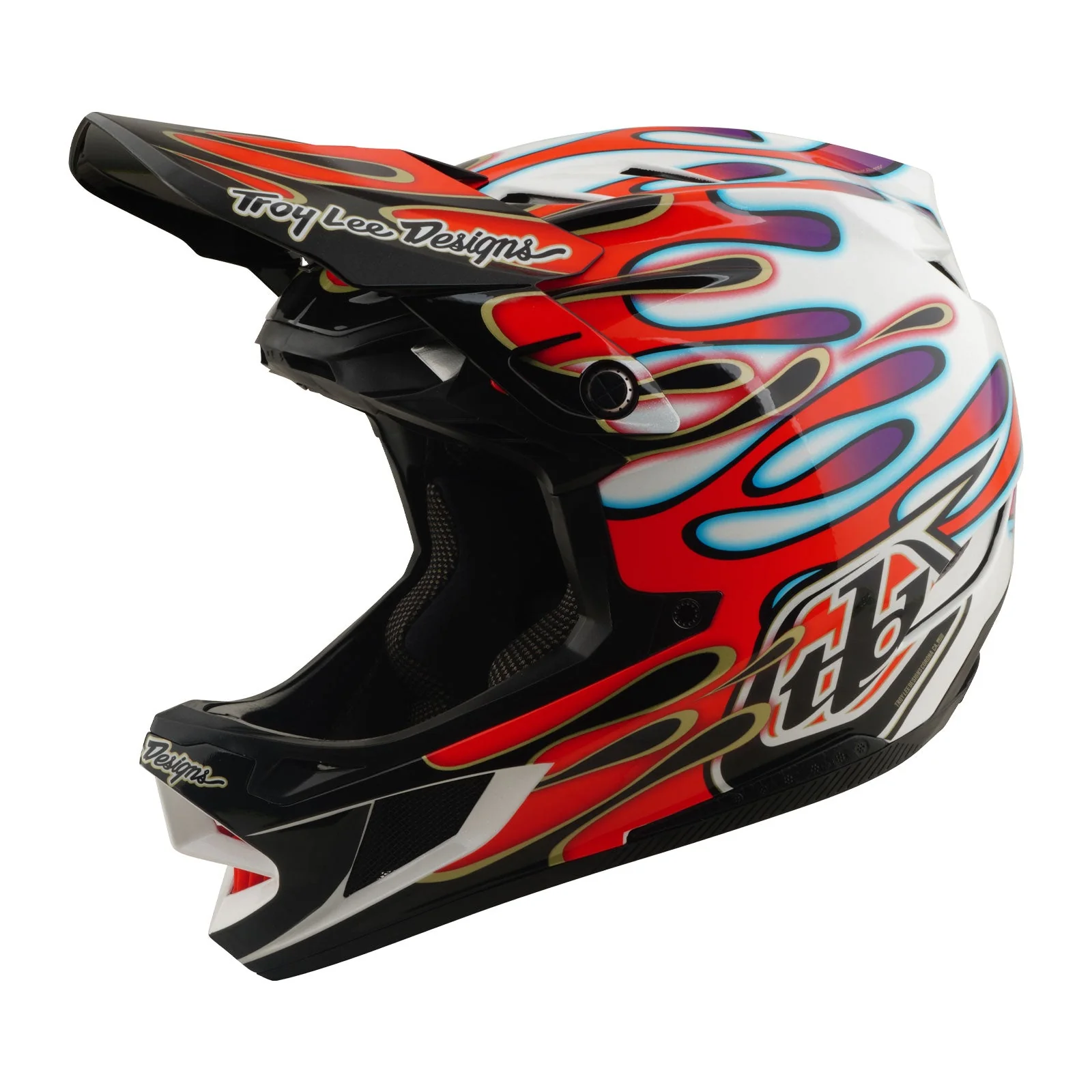 TLD Helmet D4 Composite | Overspray White / Red | 2026 - Afbeelding 2