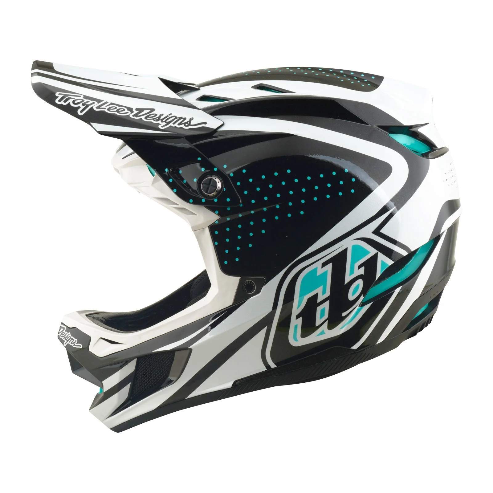 TLD Helmet D4 Polyacrylite | The Line Charcoal / White | 2026 - Afbeelding 3
