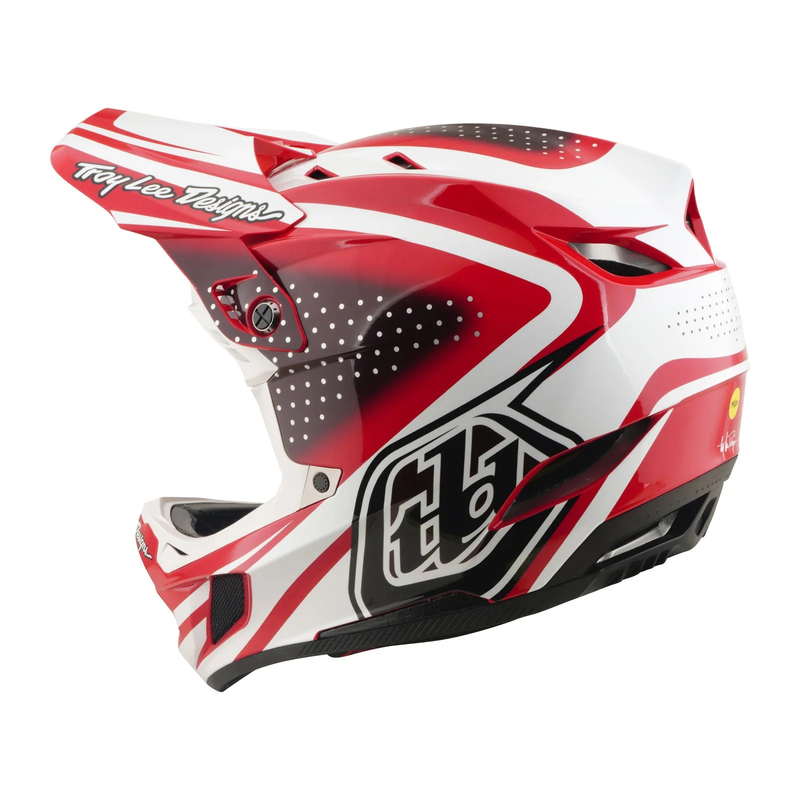 TLD Helmet D4 Polyacrylite | The Line Fire / White | 2026 - Afbeelding 4