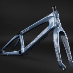Chase ACT 2.0 Carbon BMX Race Frame | Blue Dragonfly / Silver