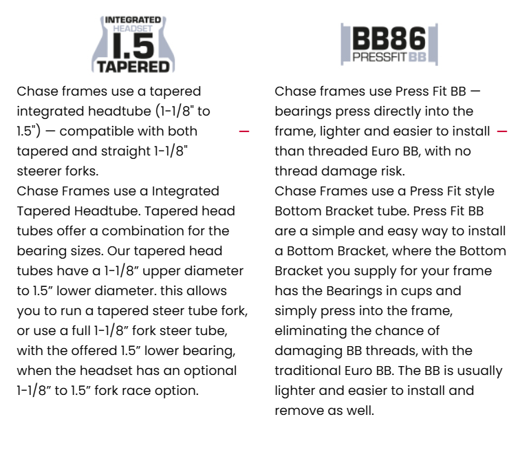 Chase ACT 2.0 Carbon BMX Race Frame | Blue Dragonfly / Silver - Afbeelding 7