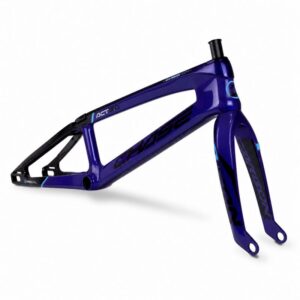 Chase ACT 2.0 Carbon BMX Race Frame + Fork | Purple / Cyan / Black