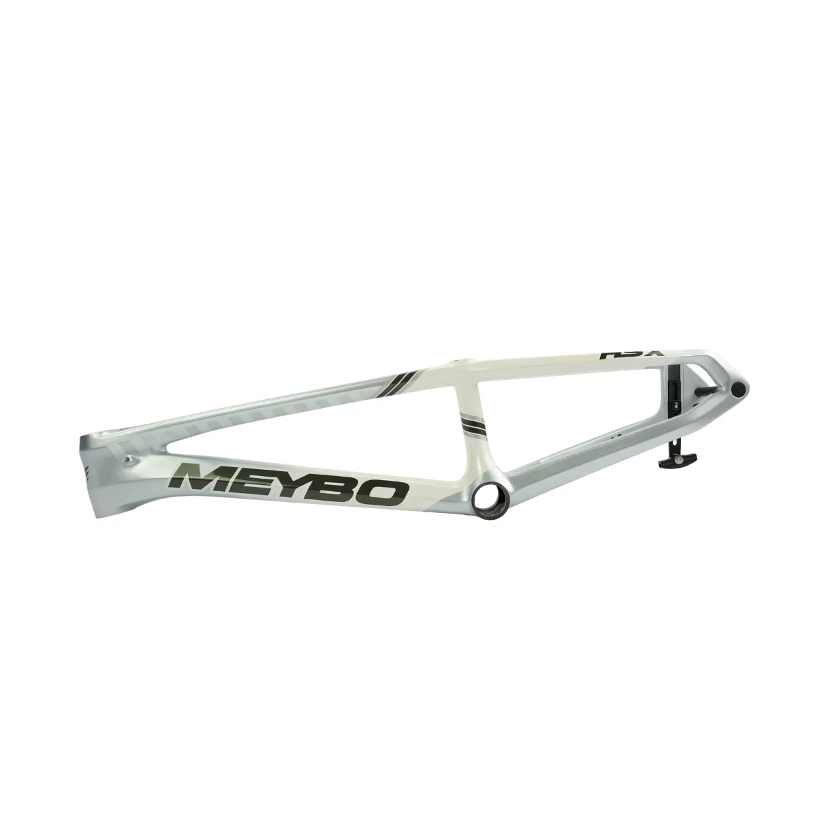 Meybo HSX Carbon 2027 BMX Race Frame (G2.4) | White / Silver - Afbeelding 2