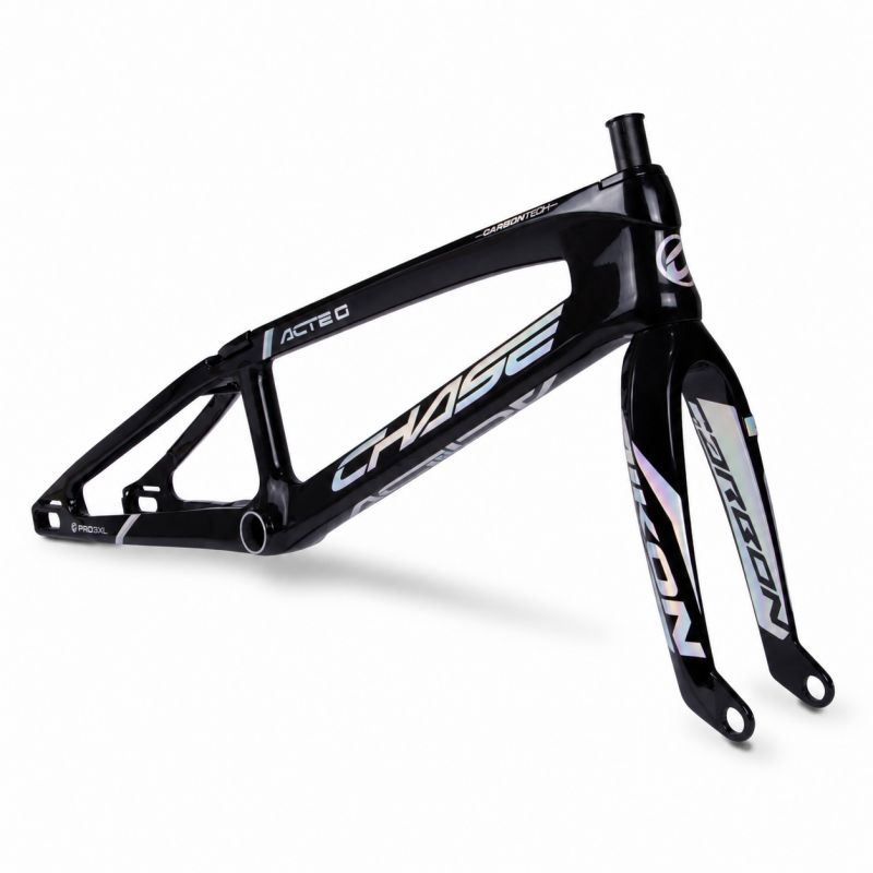 Chase ACT 2.0 Carbon BMX Race Frame + Fork | Black / Holographic