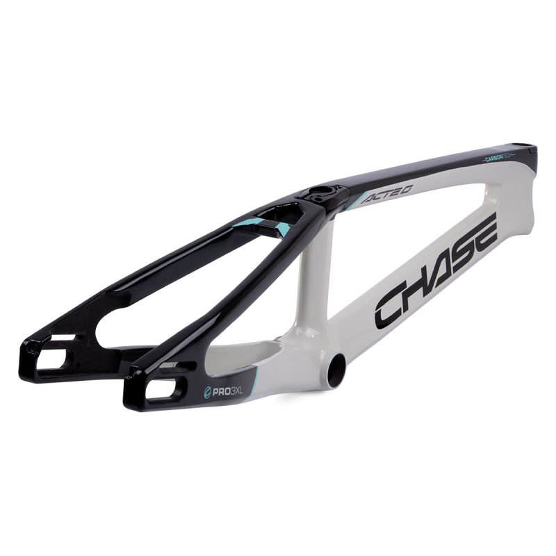 Chase ACT 2.0 Carbon BMX Race Frame | Cement / Black / Teal - Afbeelding 7