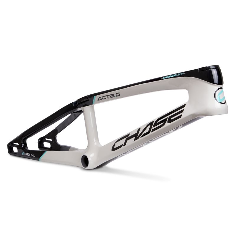 Chase ACT 2.0 Carbon BMX Race Frame | Cement / Black / Teal
