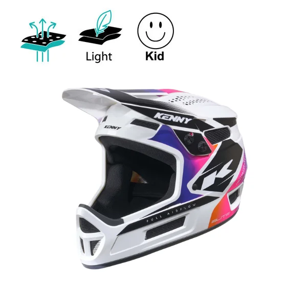 Kenny Elite BMX Helmet Graphic + White Gradient