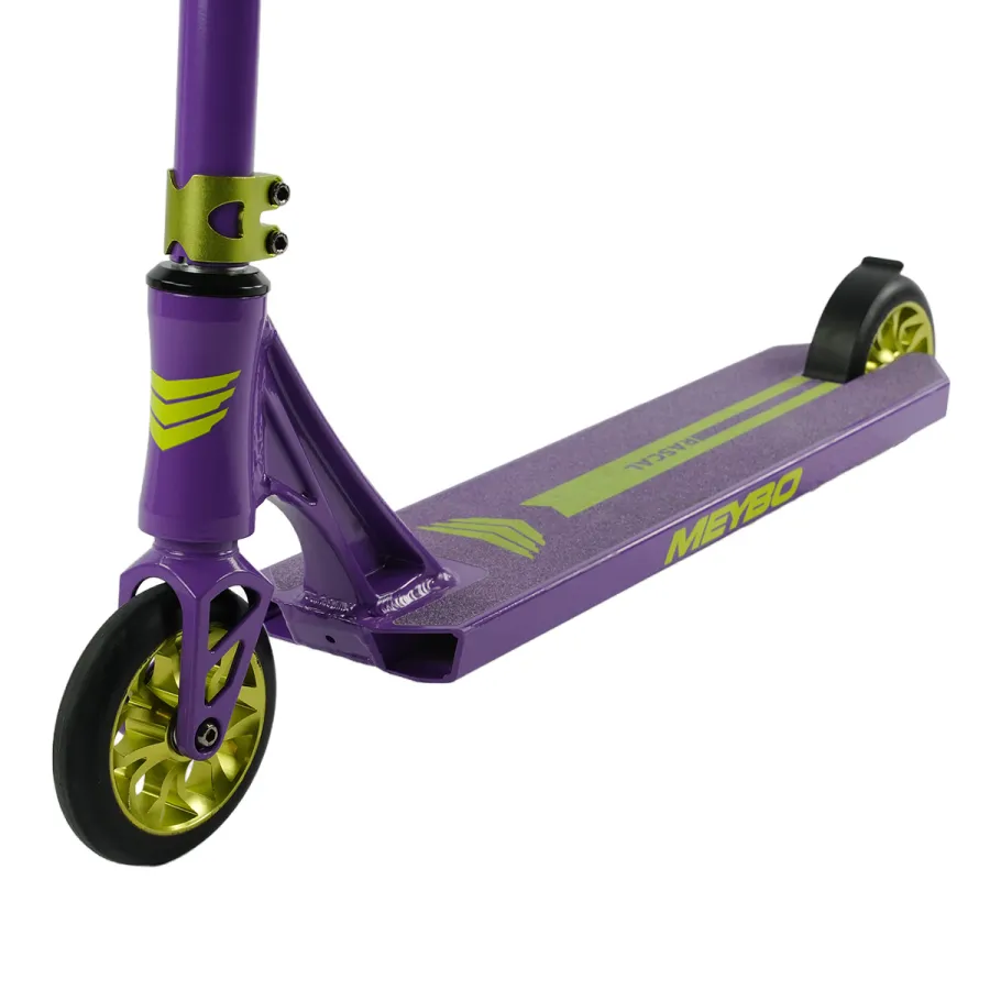 Meybo Rascal Stunt Scooter 120mm Purple/Neon Yellow - Afbeelding 4