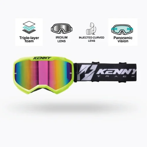Kenny Track Kombat + Goggles Neon Yellow